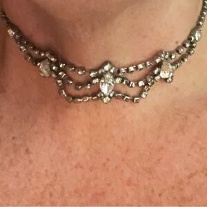 Vintage rhinestone choker